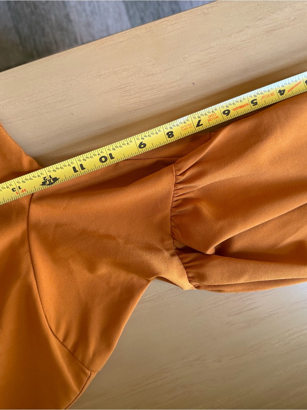 Ina Rust Orange Ruffle Midi Dress - Picture 10 of 11